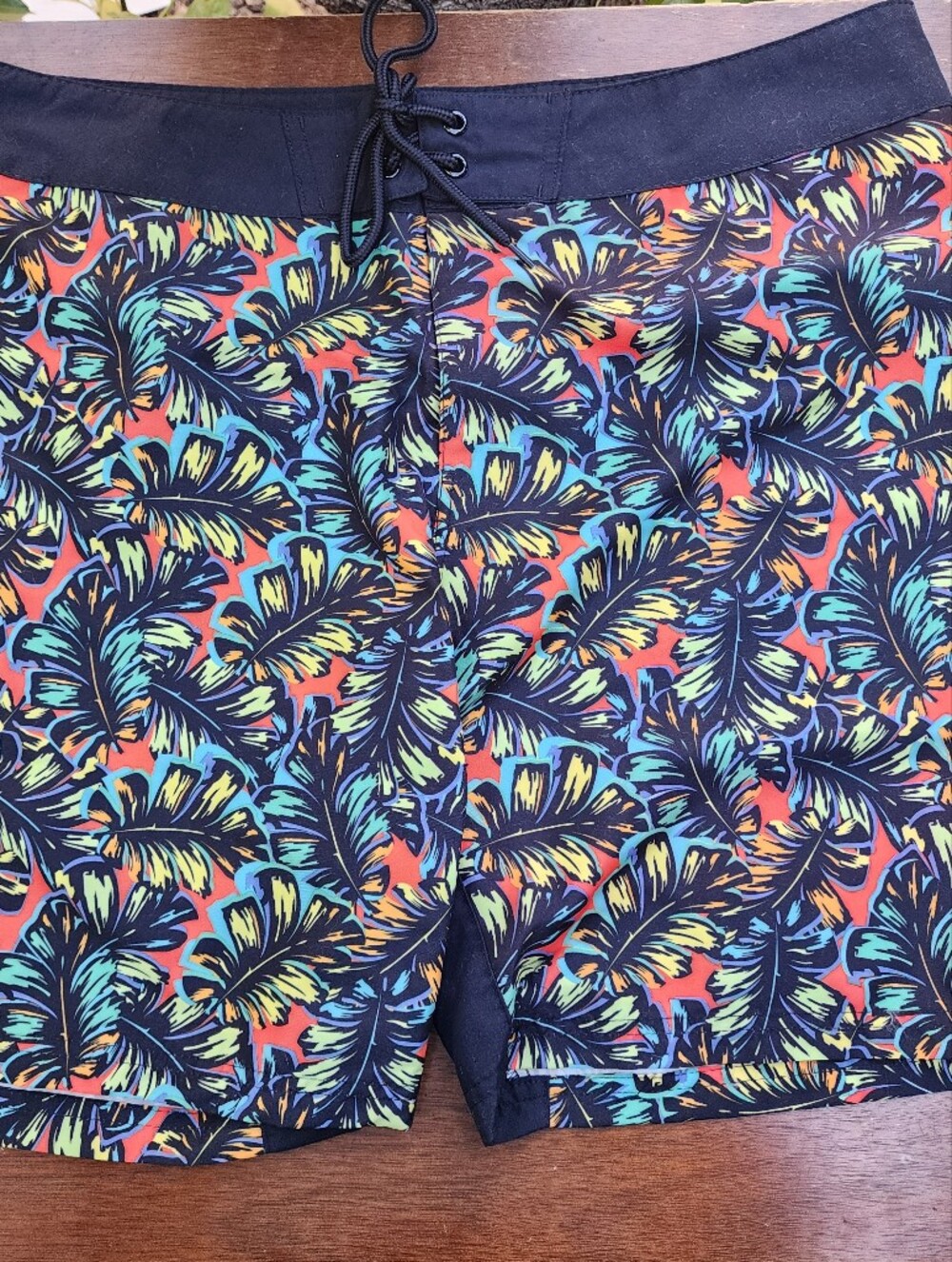 Ocean Pacific OP Men's Tropical Leaf Board Shorts Swim Trunks Size Large G